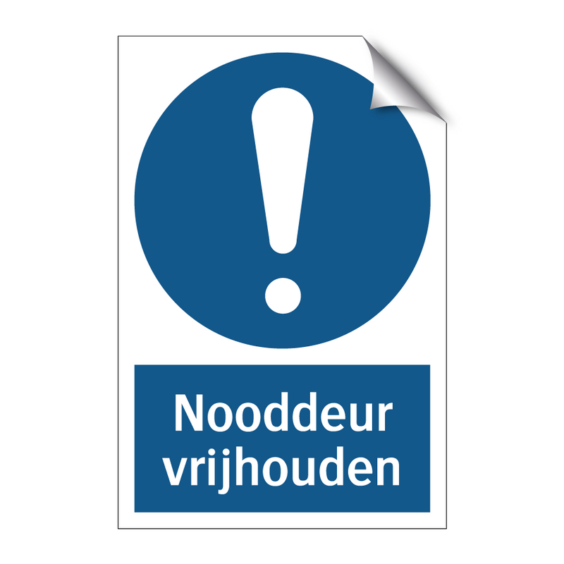 Nooddeur vrijhouden & Nooddeur vrijhouden & Nooddeur vrijhouden & Nooddeur vrijhouden