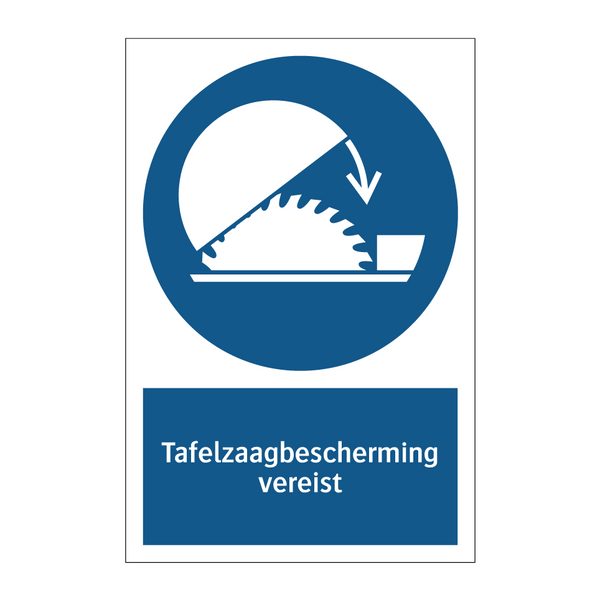 Tafelzaagbescherming vereist & Tafelzaagbescherming vereist & Tafelzaagbescherming vereist