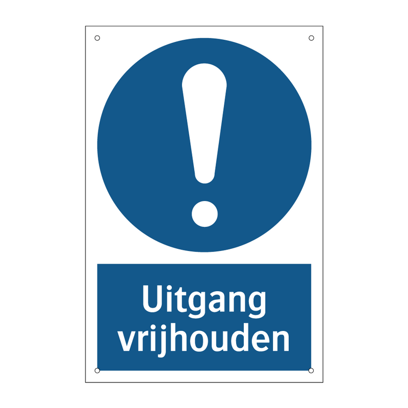 Uitgang vrijhouden & Uitgang vrijhouden & Uitgang vrijhouden & Uitgang vrijhouden