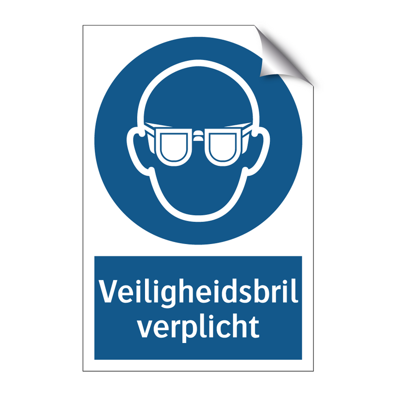 Veiligheidsbril verplicht & Veiligheidsbril verplicht & Veiligheidsbril verplicht