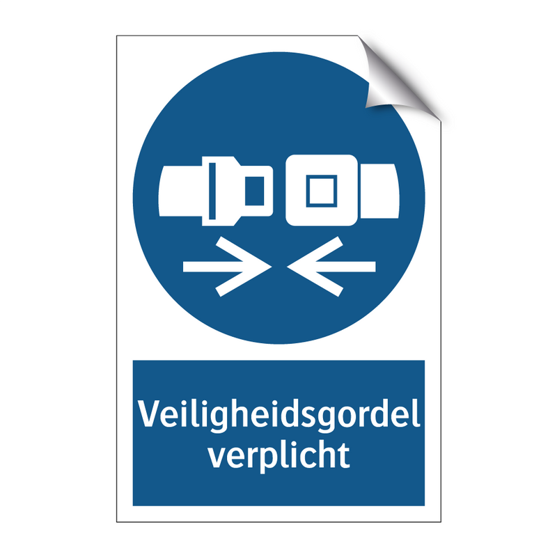 Veiligheidsgordel verplicht & Veiligheidsgordel verplicht & Veiligheidsgordel verplicht