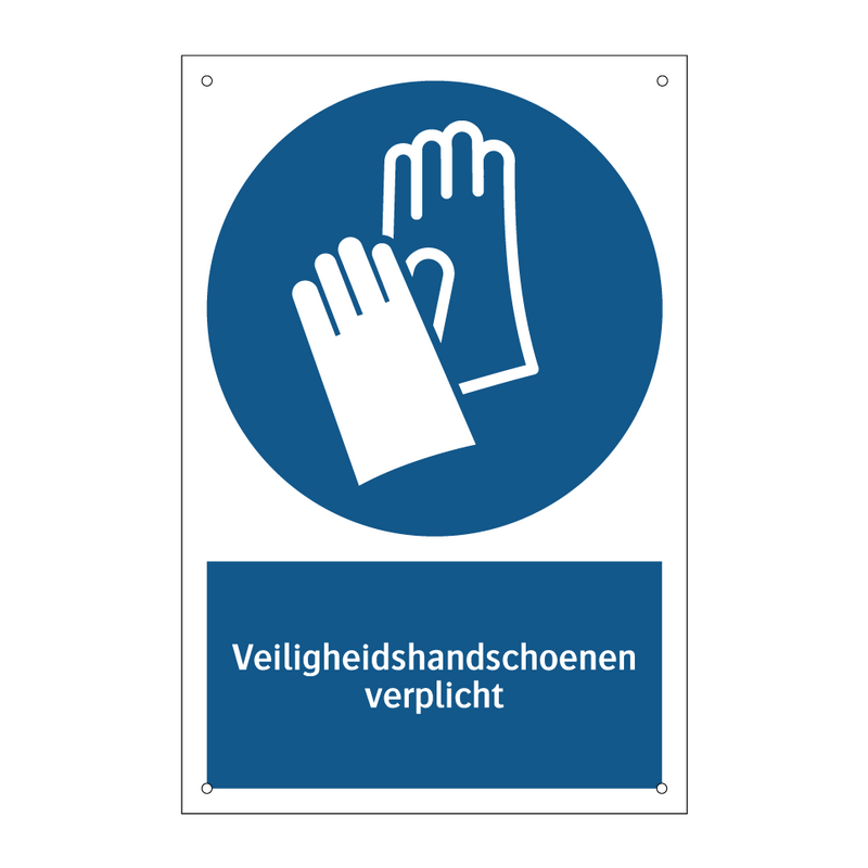 Veiligheidshandschoenen verplicht & Veiligheidshandschoenen verplicht