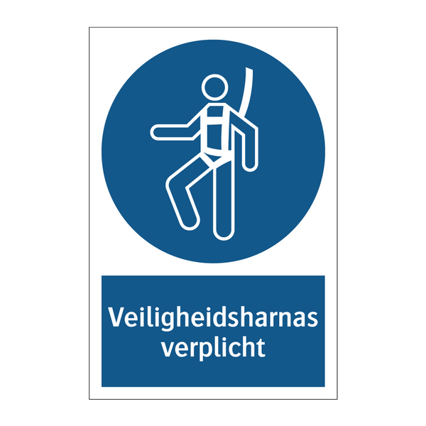 Veiligheidsharnas verplicht & Veiligheidsharnas verplicht & Veiligheidsharnas verplicht