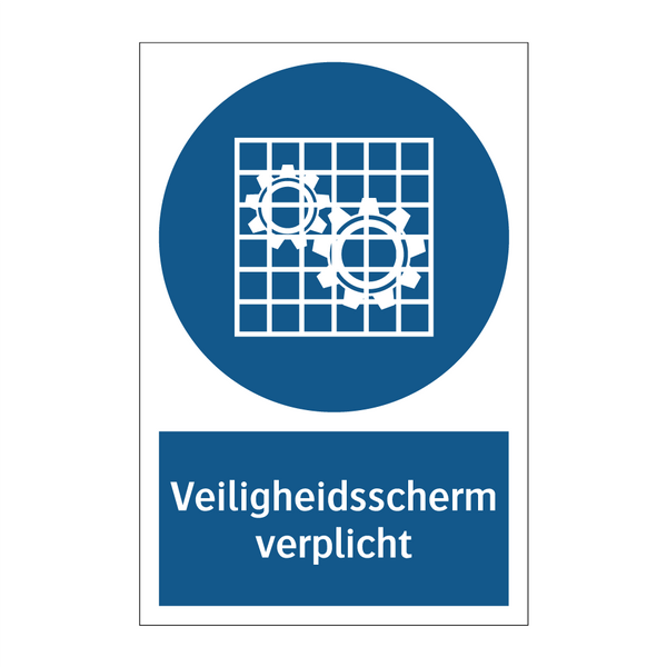 Veiligheidsscherm verplicht & Veiligheidsscherm verplicht & Veiligheidsscherm verplicht