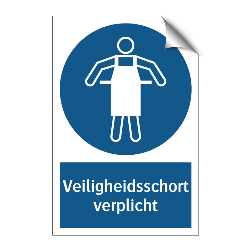 Veiligheidsschort verplicht & Veiligheidsschort verplicht & Veiligheidsschort verplicht