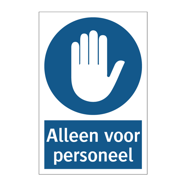 Alleen voor personeel & Alleen voor personeel & Alleen voor personeel & Alleen voor personeel