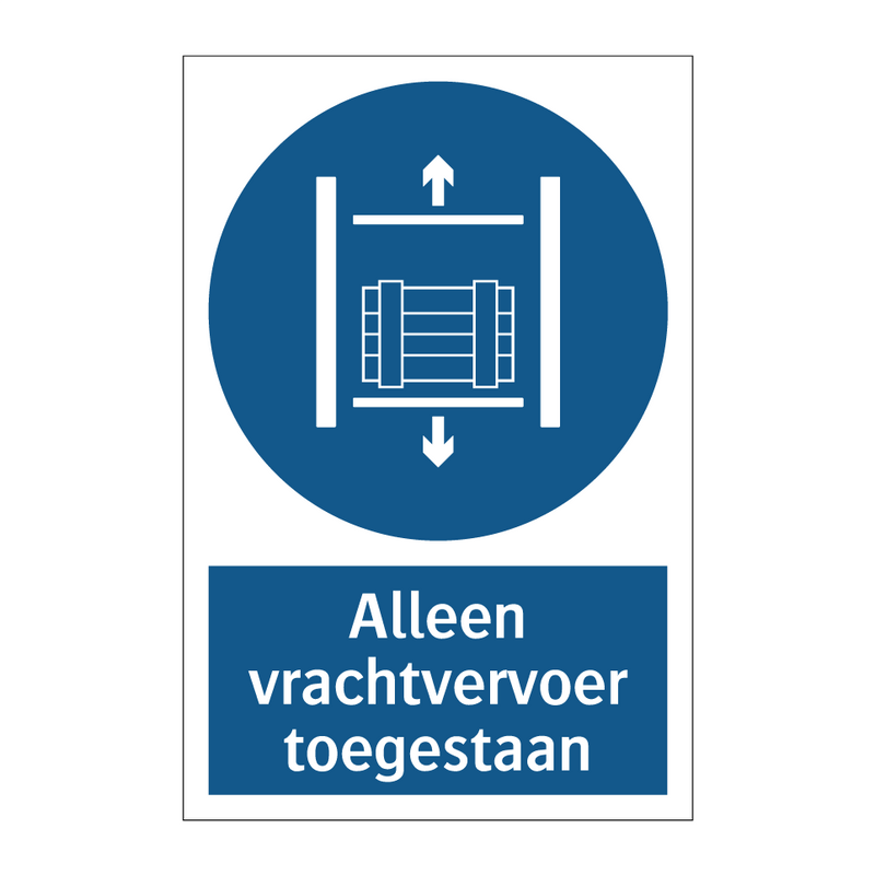 Alleen vrachtvervoer toegestaan & Alleen vrachtvervoer toegestaan & Alleen vrachtvervoer toegestaan