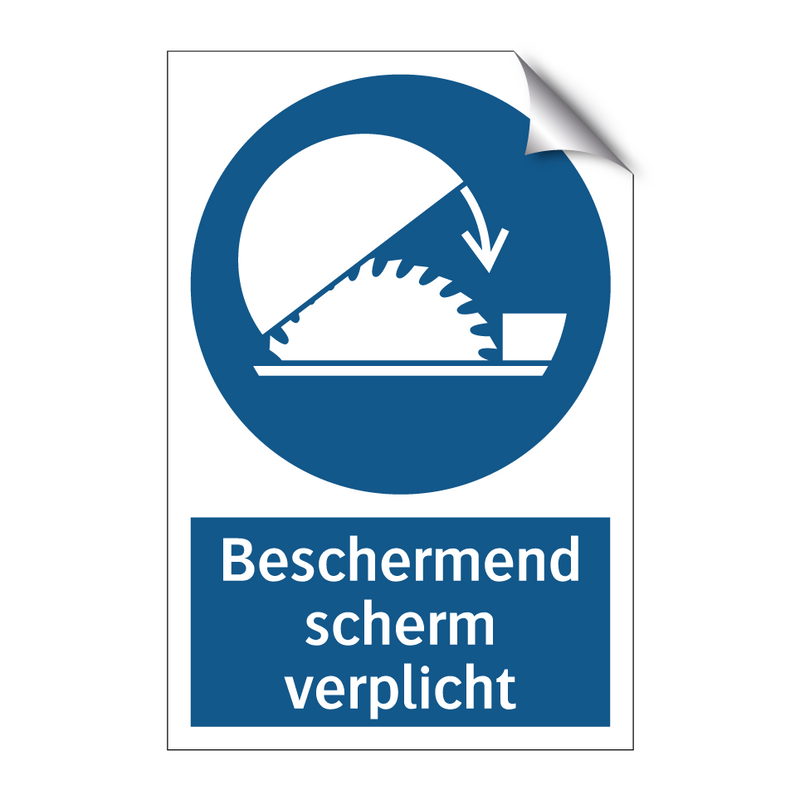 Beschermend scherm verplicht & Beschermend scherm verplicht & Beschermend scherm verplicht