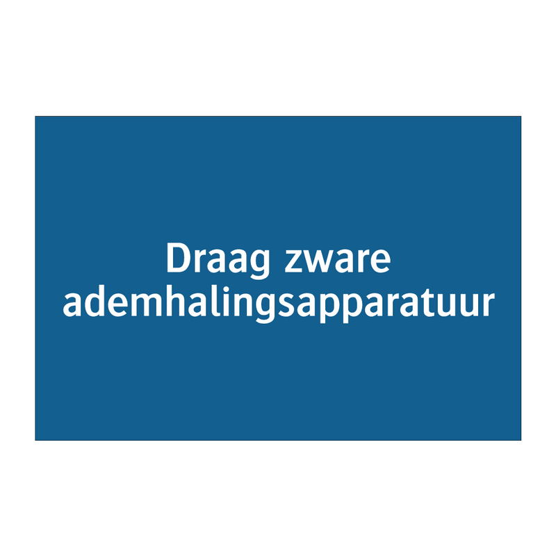 Draag zware ademhalingsapparatuur & Draag zware ademhalingsapparatuur