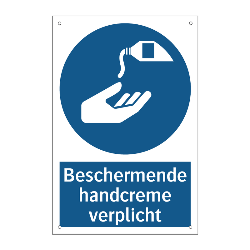 Beschermende handcreme verplicht & Beschermende handcreme verplicht