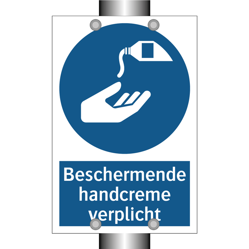 Beschermende handcreme verplicht & Beschermende handcreme verplicht