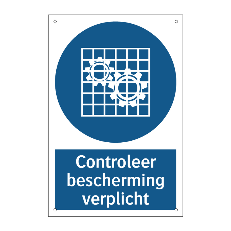 Controleer bescherming verplicht & Controleer bescherming verplicht