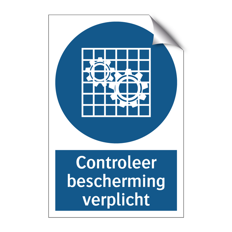 Controleer bescherming verplicht & Controleer bescherming verplicht