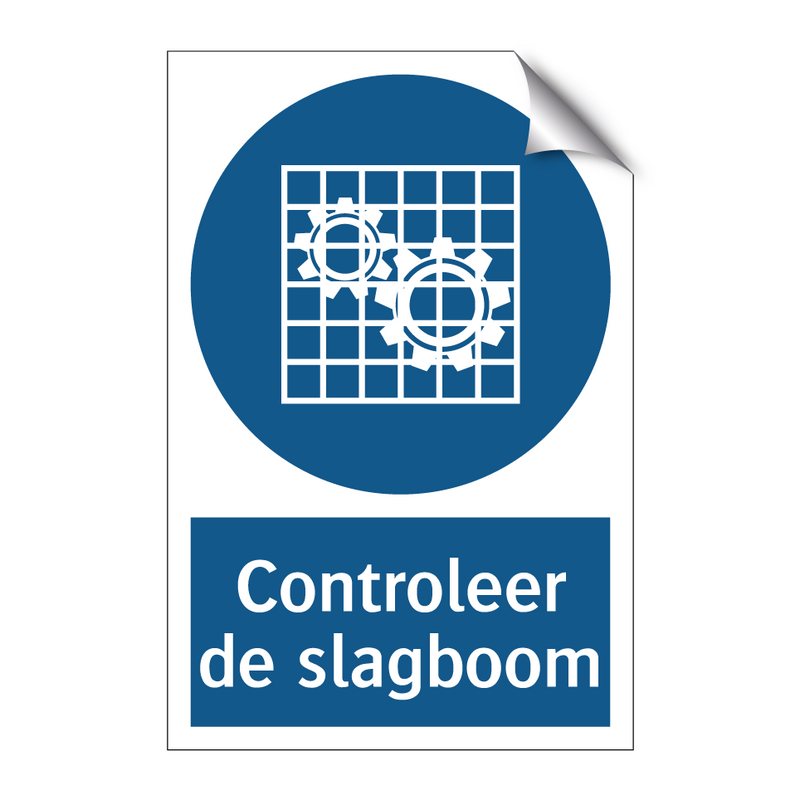 Controleer de slagboom & Controleer de slagboom & Controleer de slagboom & Controleer de slagboom