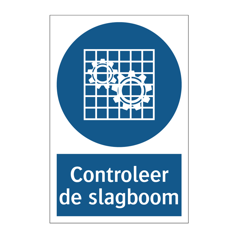 Controleer de slagboom & Controleer de slagboom & Controleer de slagboom & Controleer de slagboom