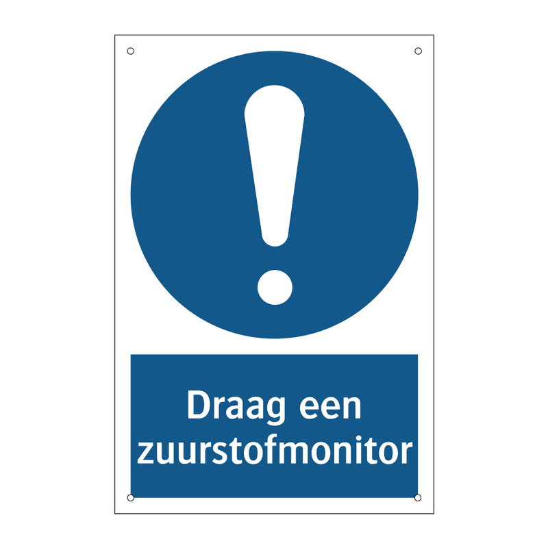 Draag een zuurstofmonitor & Draag een zuurstofmonitor & Draag een zuurstofmonitor