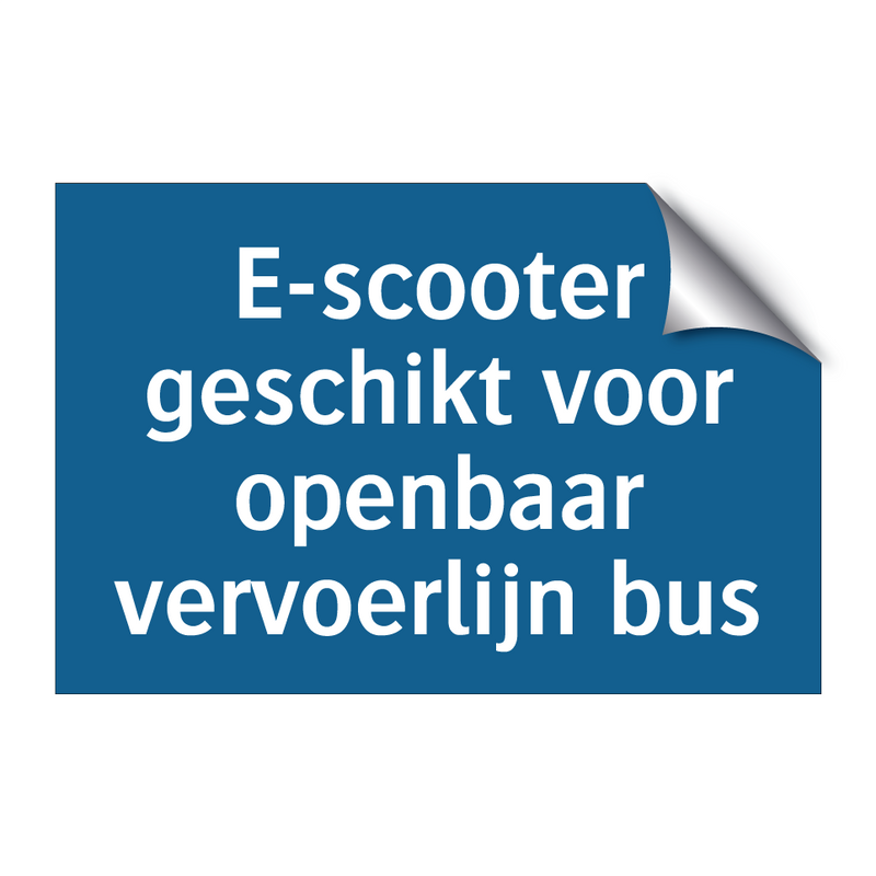 E-scooter geschikt voor openbaar vervoerlijn bus & E-scooter geschikt voor openbaar vervoerlijn bus