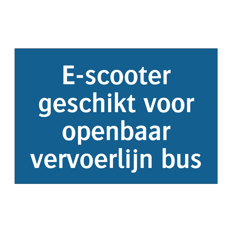 E-scooter geschikt voor openbaar vervoerlijn bus & E-scooter geschikt voor openbaar vervoerlijn bus