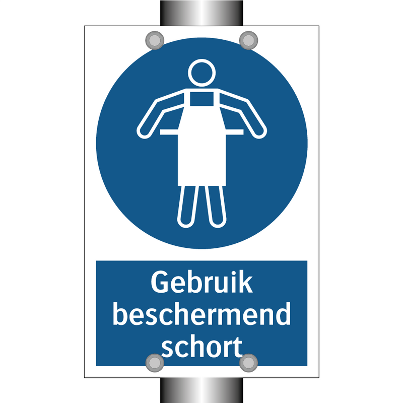 Gebruik beschermend schort & Gebruik beschermend schort & Gebruik beschermend schort