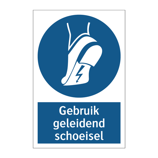 Gebruik geleidend schoeisel & Gebruik geleidend schoeisel & Gebruik geleidend schoeisel