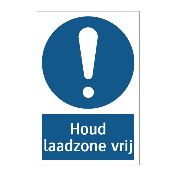 Houd laadzone vrij & Houd laadzone vrij & Houd laadzone vrij & Houd laadzone vrij