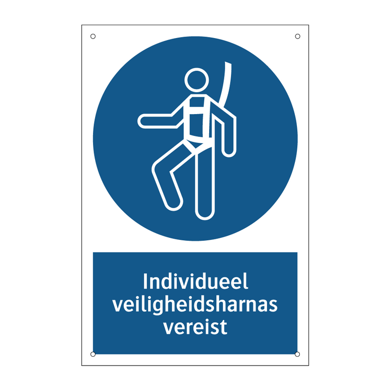 Individueel veiligheidsharnas vereist & Individueel veiligheidsharnas vereist