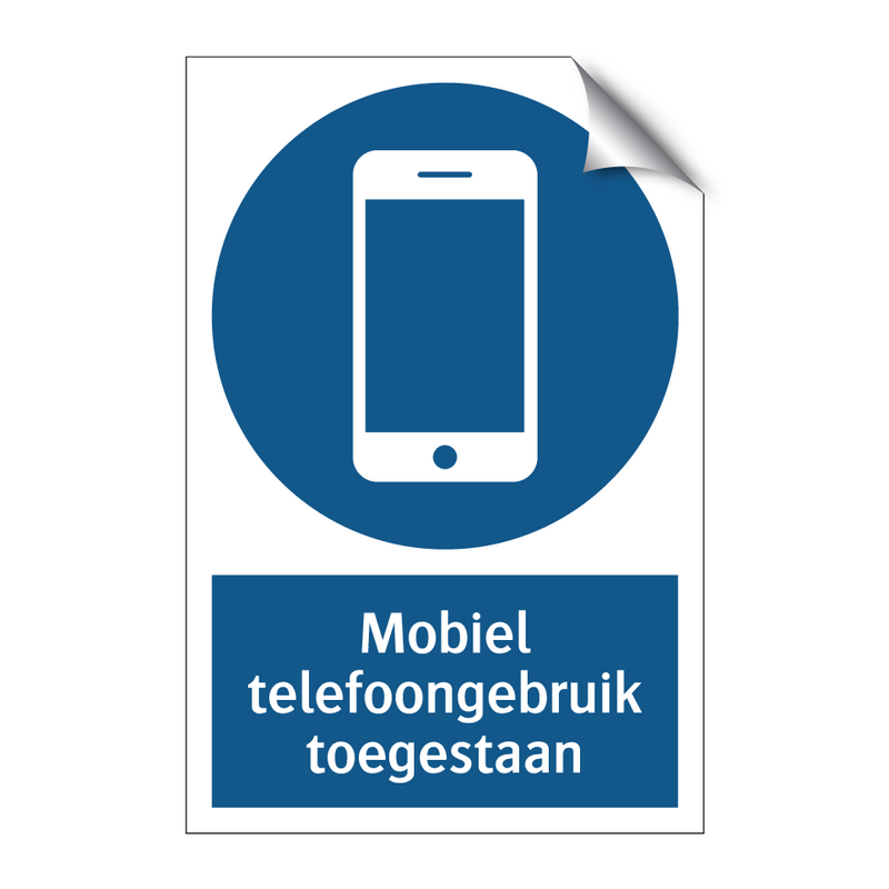 Mobiel telefoongebruik toegestaan & Mobiel telefoongebruik toegestaan