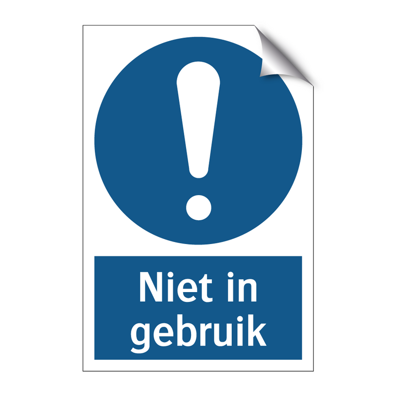 Niet in gebruik & Niet in gebruik & Niet in gebruik & Niet in gebruik