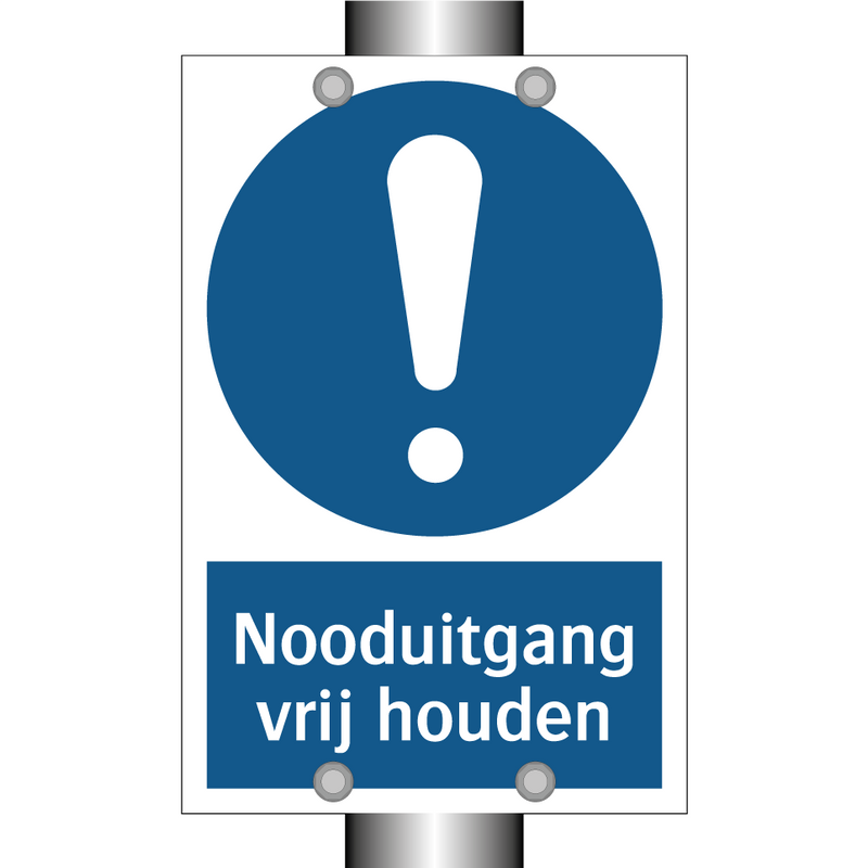 Nooduitgang vrij houden & Nooduitgang vrij houden & Nooduitgang vrij houden