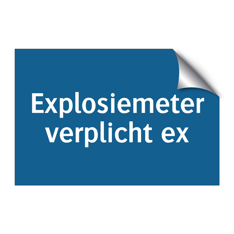 Explosiemeter verplicht ex & Explosiemeter verplicht ex & Explosiemeter verplicht ex