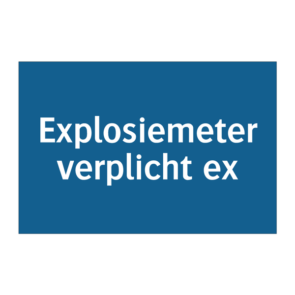 Explosiemeter verplicht ex & Explosiemeter verplicht ex & Explosiemeter verplicht ex