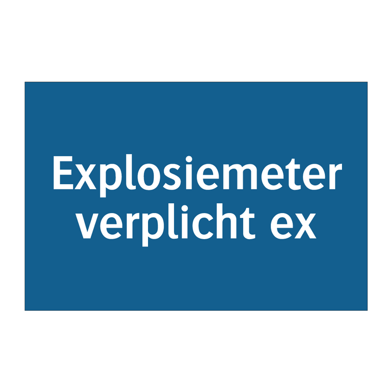 Explosiemeter verplicht ex & Explosiemeter verplicht ex & Explosiemeter verplicht ex