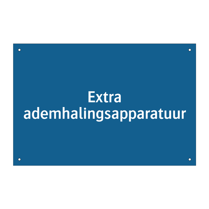 Extra ademhalingsapparatuur & Extra ademhalingsapparatuur & Extra ademhalingsapparatuur