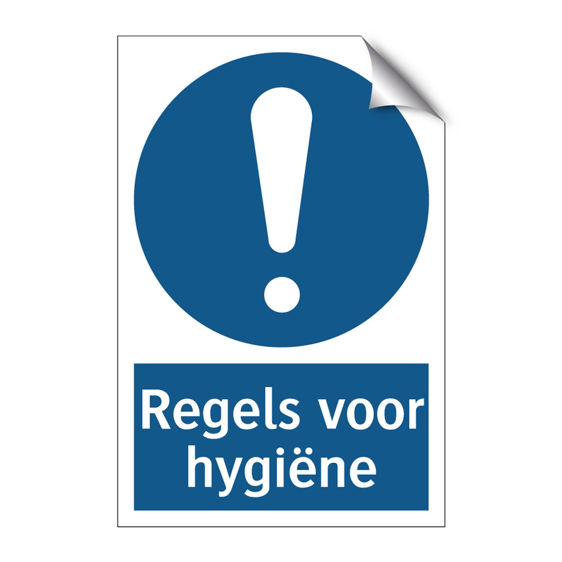 Regels voor hygiëne & Regels voor hygiëne & Regels voor hygiëne & Regels voor hygiëne