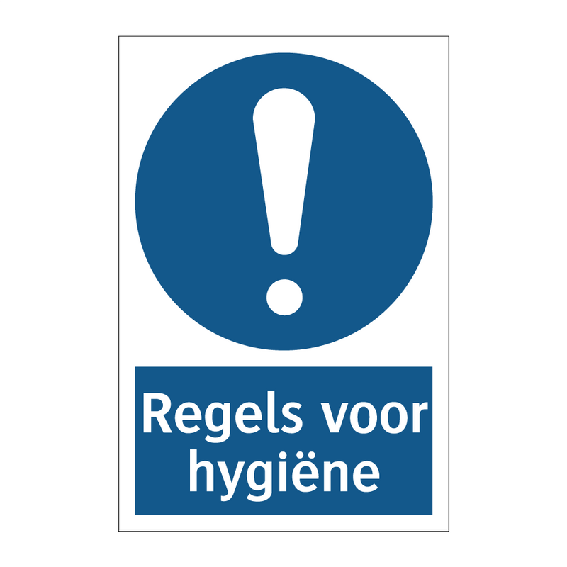 Regels voor hygiëne & Regels voor hygiëne & Regels voor hygiëne & Regels voor hygiëne