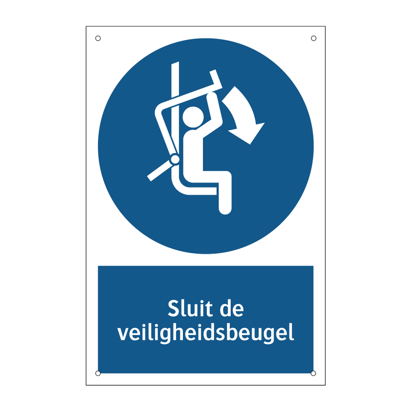 Sluit de veiligheidsbeugel & Sluit de veiligheidsbeugel & Sluit de veiligheidsbeugel