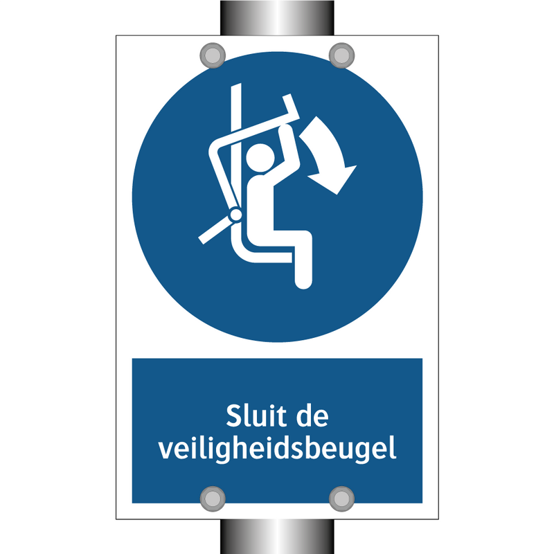 Sluit de veiligheidsbeugel & Sluit de veiligheidsbeugel & Sluit de veiligheidsbeugel