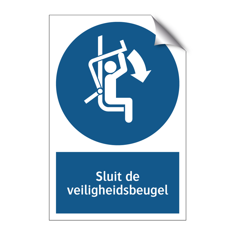 Sluit de veiligheidsbeugel & Sluit de veiligheidsbeugel & Sluit de veiligheidsbeugel