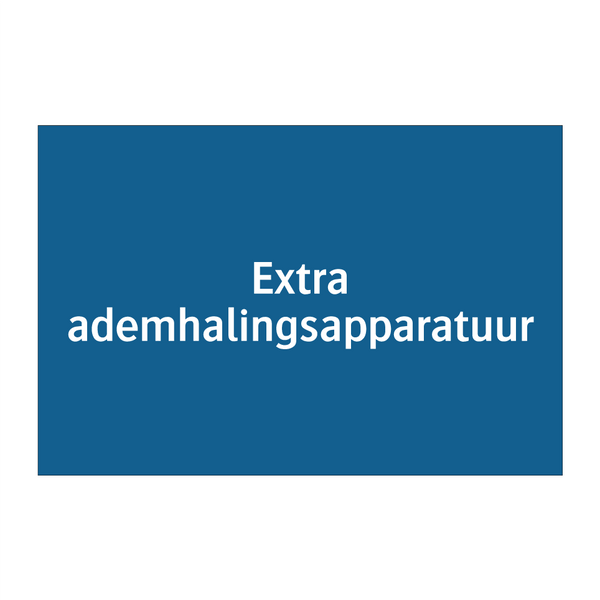 Extra ademhalingsapparatuur & Extra ademhalingsapparatuur & Extra ademhalingsapparatuur