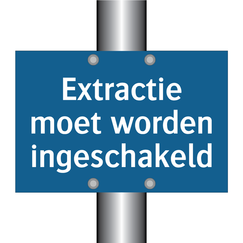 Extractie moet worden ingeschakeld & Extractie moet worden ingeschakeld