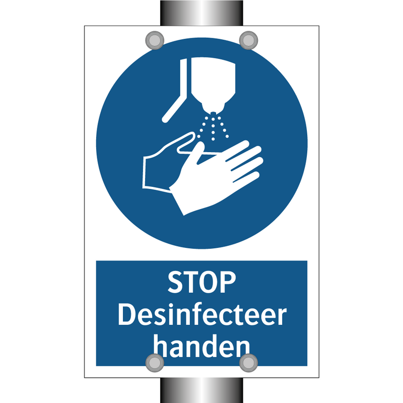 STOP Desinfecteer handen & STOP Desinfecteer handen & STOP Desinfecteer handen