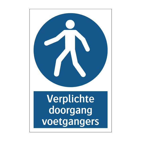 Verplichte doorgang voetgangers & Verplichte doorgang voetgangers & Verplichte doorgang voetgangers