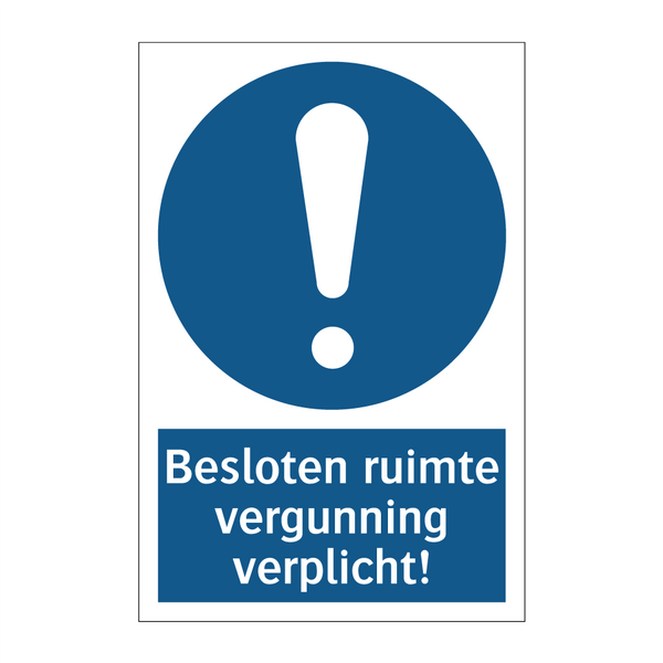 Besloten ruimte vergunning verplicht! & Besloten ruimte vergunning verplicht!