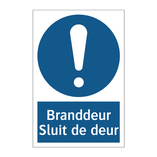 Branddeur Sluit de deur & Branddeur Sluit de deur & Branddeur Sluit de deur