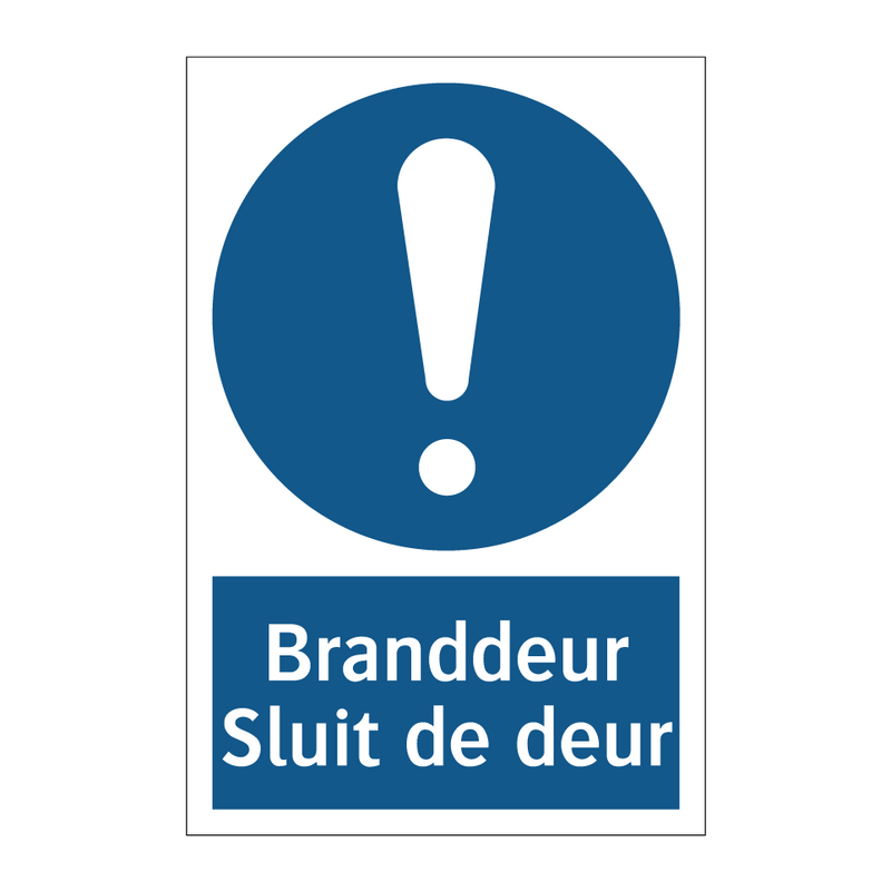 Branddeur Sluit de deur & Branddeur Sluit de deur & Branddeur Sluit de deur