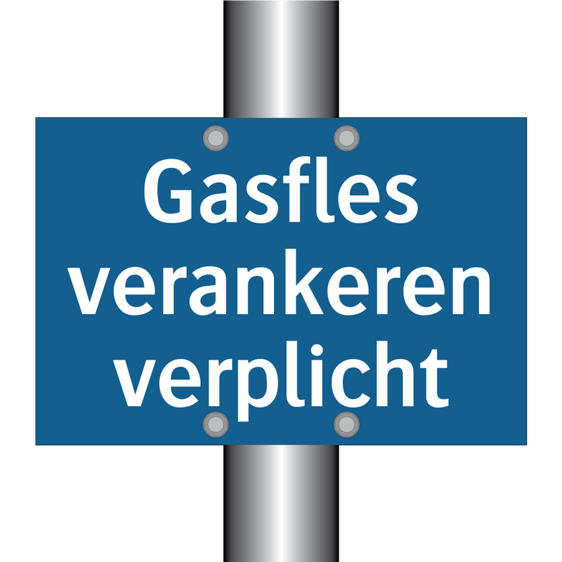 Gasfles verankeren verplicht & Gasfles verankeren verplicht & Gasfles verankeren verplicht