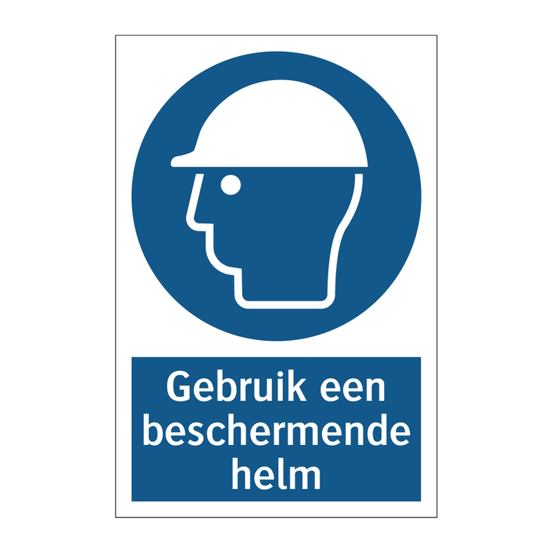 Gebruik een beschermende helm & Gebruik een beschermende helm & Gebruik een beschermende helm