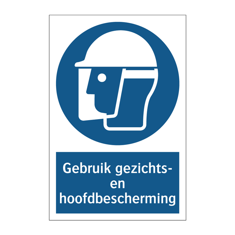 Gebruik gezichts- en hoofdbescherming & Gebruik gezichts- en hoofdbescherming