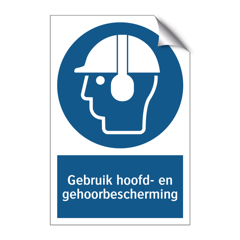 Gebruik hoofd- en gehoorbescherming & Gebruik hoofd- en gehoorbescherming