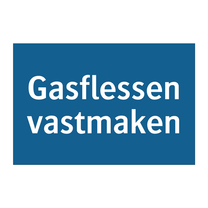 Gasflessen vastmaken & Gasflessen vastmaken & Gasflessen vastmaken & Gasflessen vastmaken